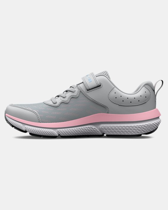 Girls' Pre-School UA Assert 10 AC Running Shoes in Gray image number 1